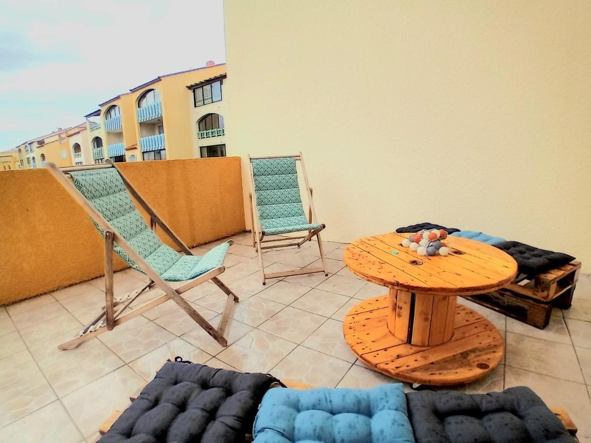 T3 Grande Terrasse Bord De Mer Le Barcarès Eksteriør billede